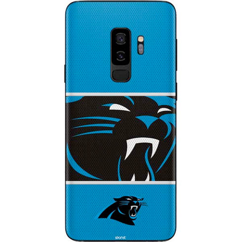 NFL Carolina Panthers Zone Block Galaxy S9 Plus Skin