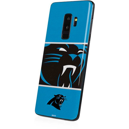 NFL Carolina Panthers Zone Block Galaxy S9 Plus Skin