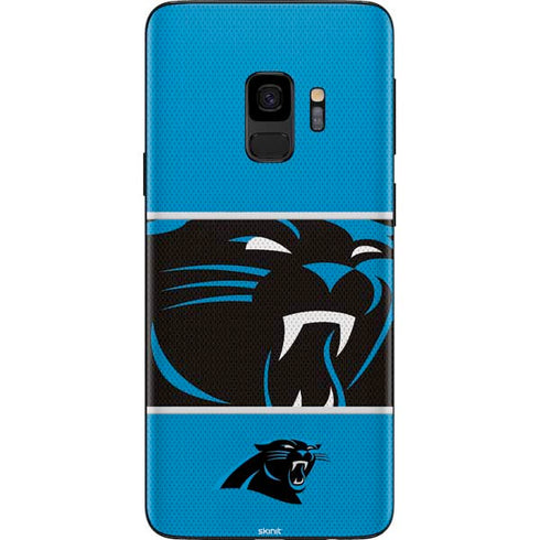 NFL Carolina Panthers Zone Block Galaxy S9 Skin