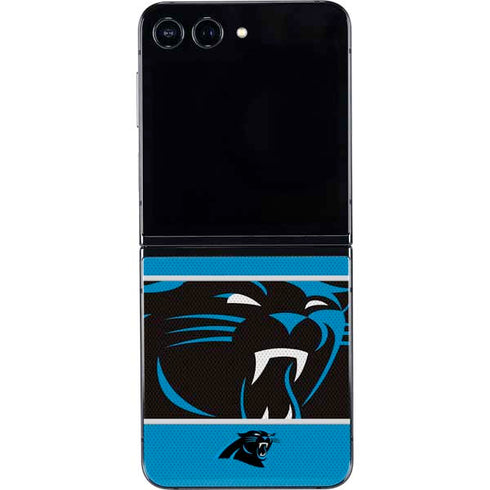 NFL Carolina Panthers Zone Block Galaxy Z Flip5 5G Skin