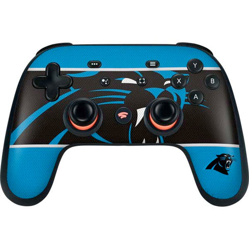 NFL Carolina Panthers Zone Block Google Stadia Controller Skin