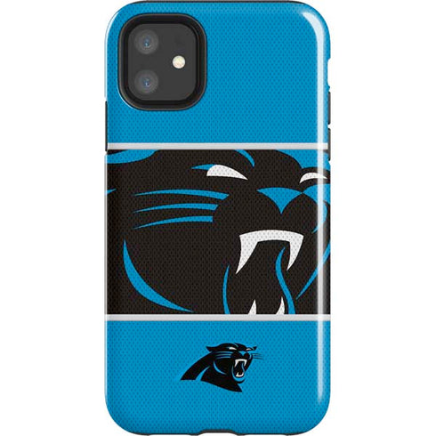 NFL Carolina Panthers Zone Block iPhone 11 Impact Case