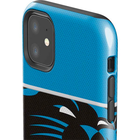 NFL Carolina Panthers Zone Block iPhone 11 Impact Case