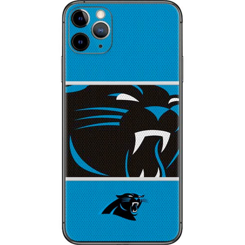 NFL Carolina Panthers Zone Block iPhone 11 Pro Max Skin