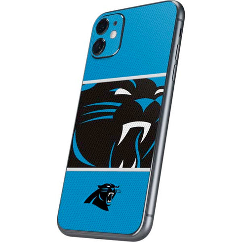 NFL Carolina Panthers Zone Block iPhone 11 Skin