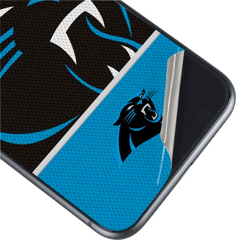 NFL Carolina Panthers Zone Block iPhone 11 Skin