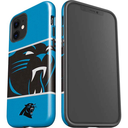 NFL Carolina Panthers Zone Block iPhone 12 Impact Case