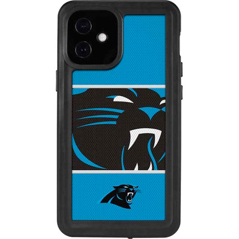 NFL Carolina Panthers Zone Block iPhone 12 Mini Waterproof Case