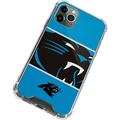 NFL Carolina Panthers Zone Block iPhone 12 Pro Max Clear Case
