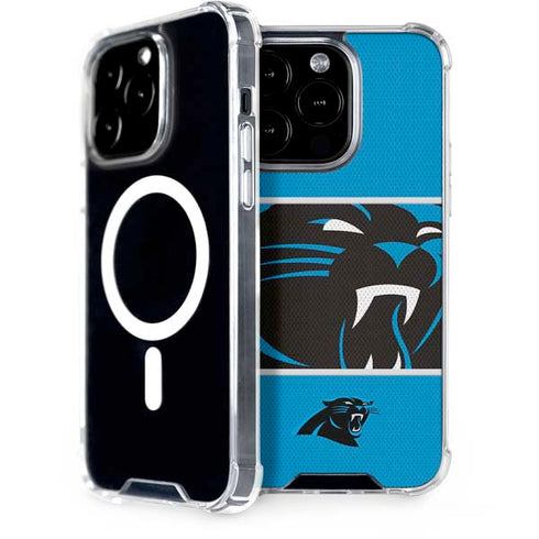 NFL Carolina Panthers Zone Block iPhone 13 Pro MagSafe Case