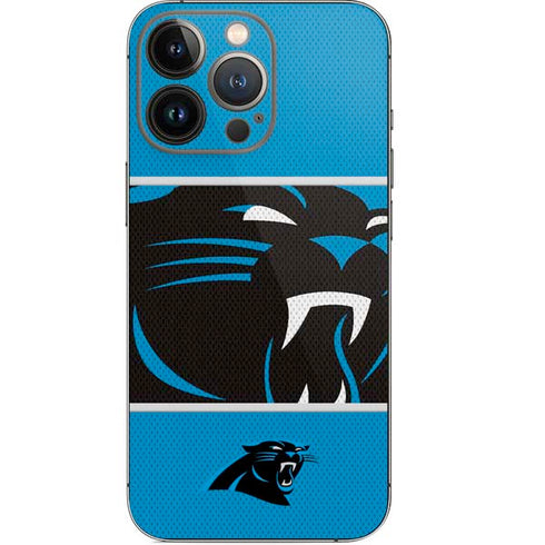 NFL Carolina Panthers Zone Block iPhone 13 Pro Skin