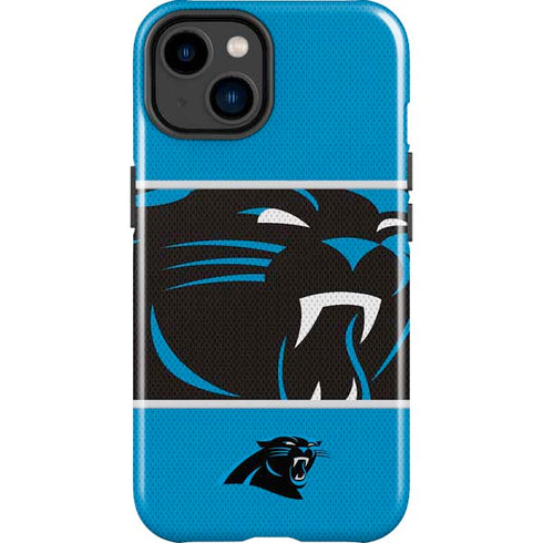NFL Carolina Panthers Zone Block iPhone 14 Plus Impact Case