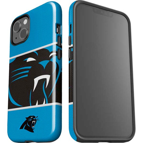 NFL Carolina Panthers Zone Block iPhone 15 Impact Case
