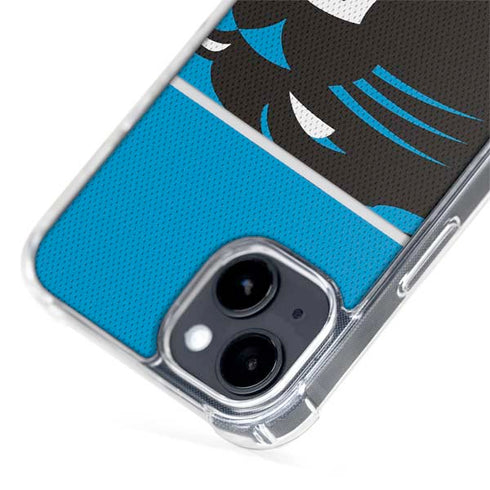 NFL Carolina Panthers Zone Block iPhone 15 Plus MagSafe Case