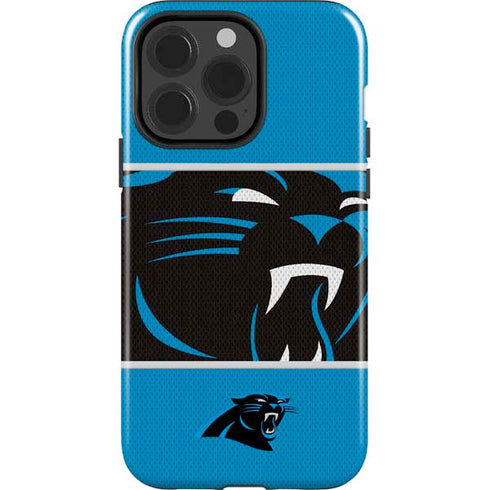 NFL Carolina Panthers Zone Block iPhone 14 Pro Impact Case