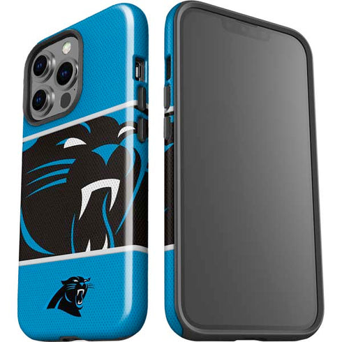 NFL Carolina Panthers Zone Block iPhone 15 Pro Impact Case