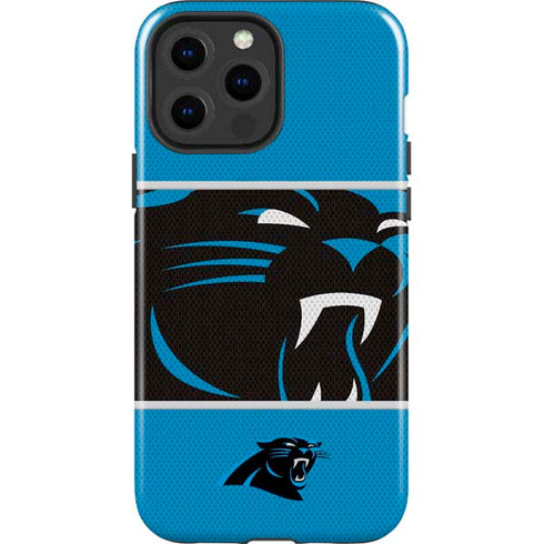 NFL Carolina Panthers Zone Block iPhone 15 Pro Max Impact Case
