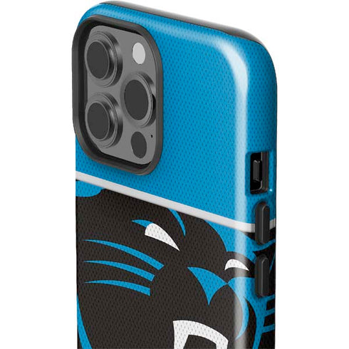 NFL Carolina Panthers Zone Block iPhone 15 Pro Max Impact Case