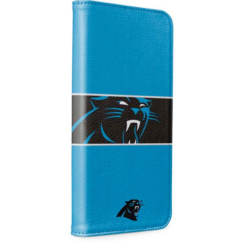 NFL Carolina Panthers Zone Block iPhone 15 Pro Max Folio Case