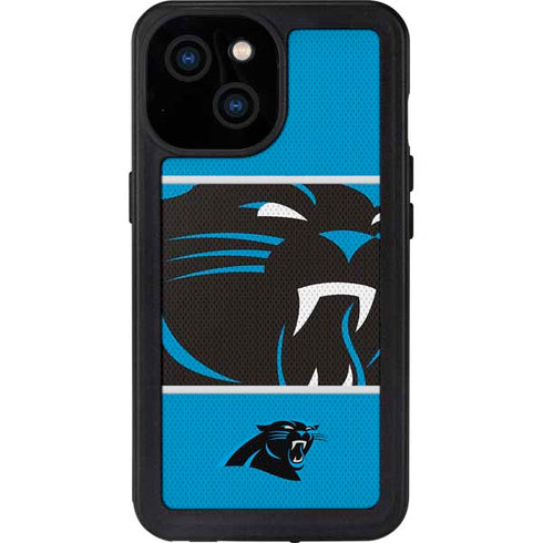NFL Carolina Panthers Zone Block iPhone 15 Waterproof Case