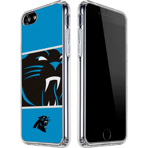 NFL Carolina Panthers Zone Block iPhone SE (2nd & 3rd Gen) Clear Case