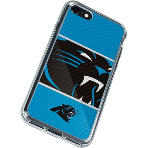 NFL Carolina Panthers Zone Block iPhone SE (2nd & 3rd Gen) Clear Case