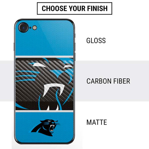 NFL Carolina Panthers Zone Block iPhone SE (2nd & 3rd Gen) Skin