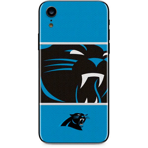 NFL Carolina Panthers Zone Block iPhone XR Skin