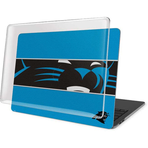NFL Carolina Panthers Zone Block MacBook Pro 15in (2016-19) Case plus Skin