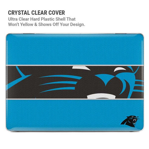 NFL Carolina Panthers Zone Block MacBook Pro 16in (2021-25) Case plus Skin
