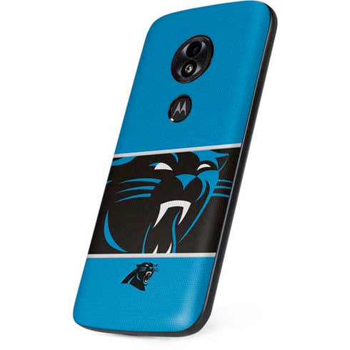 NFL Carolina Panthers Zone Block Moto E5 Play Skin