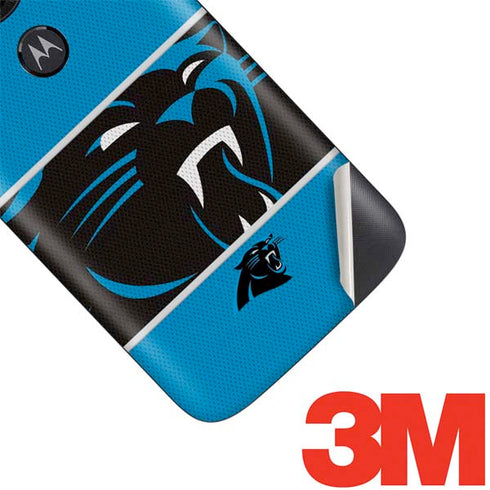 NFL Carolina Panthers Zone Block Moto E5 Play Skin