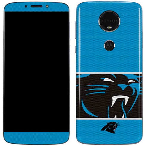 NFL Carolina Panthers Zone Block Moto E5 Plus Skin