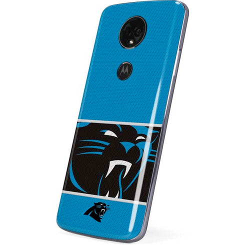 NFL Carolina Panthers Zone Block Moto E5 Plus Skin