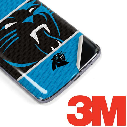 NFL Carolina Panthers Zone Block Moto E5 Plus Skin