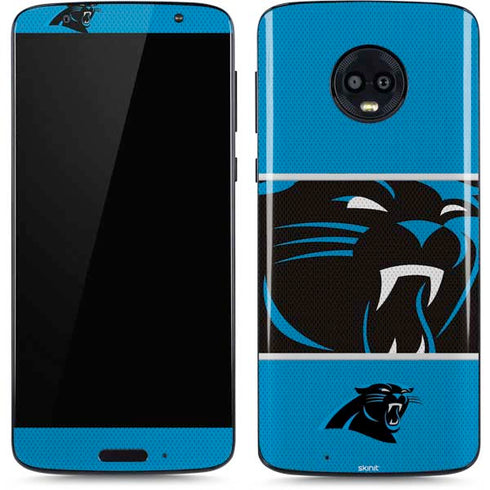 NFL Carolina Panthers Zone Block Moto G6 Skin