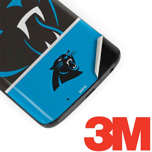 NFL Carolina Panthers Zone Block Moto G6 Skin