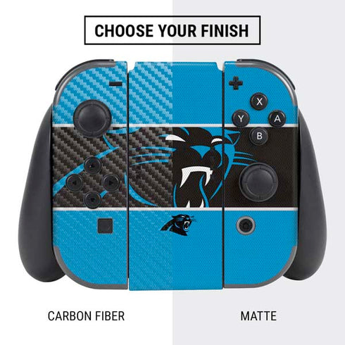 NFL Carolina Panthers Zone Block Nintendo Switch Bundle Skin