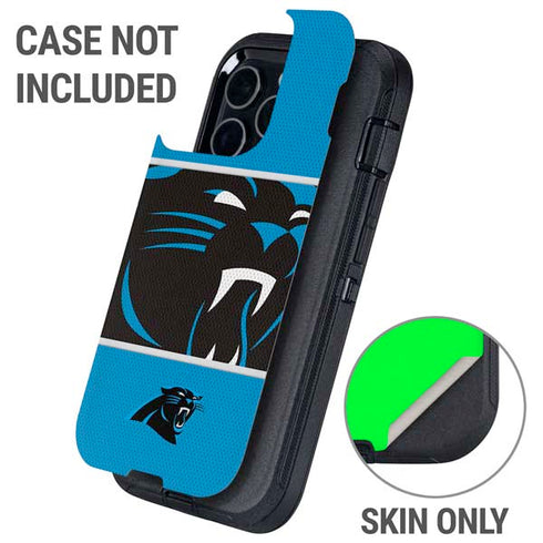 NFL Carolina Panthers Zone Block Otterbox Defender iPhone Skin