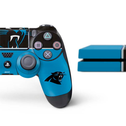 NFL Carolina Panthers Zone Block PS4 Console and Controller Bundle Skin