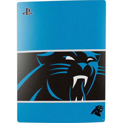 NFL Carolina Panthers Zone Block PS5 Digital Edition Console Skin