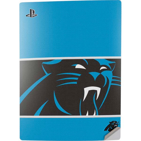 NFL Carolina Panthers Zone Block PS5 Digital Edition Console Skin