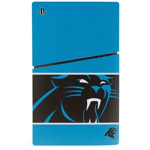 NFL Carolina Panthers Zone Block PS5 Slim Digital Edition Console Skin