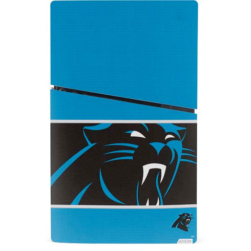 NFL Carolina Panthers Zone Block PS5 Slim Digital Edition Console Skin