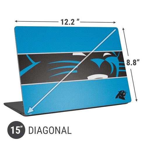 NFL Carolina Panthers Zone Block Universal Laptop 15in (12.2 x 8.8in) Skin