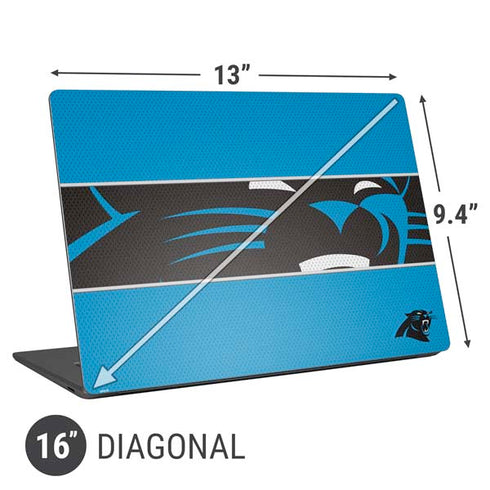 NFL Carolina Panthers Zone Block Universal Laptop 16in (13 x 9.4in) Skin