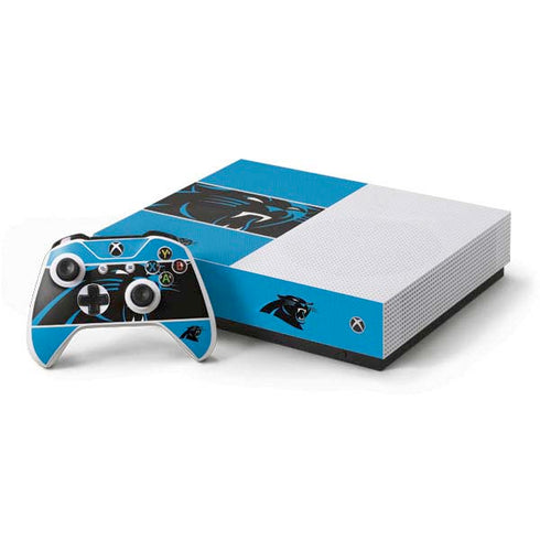 NFL Carolina Panthers Zone Block Xbox One S All-Digital Edition Bundle Skin