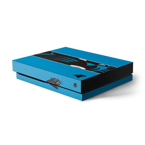 NFL Carolina Panthers Zone Block Xbox One X Console Skin