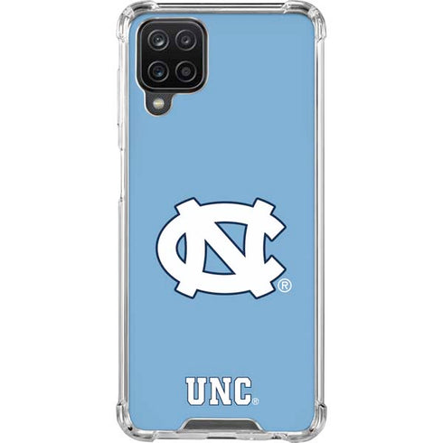 Carolina UNC Galaxy A12 Clear Case