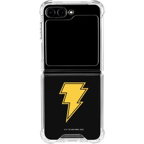 DC Comics Black Adam Classic Logo Galaxy Z Flip5 5G Clear Case